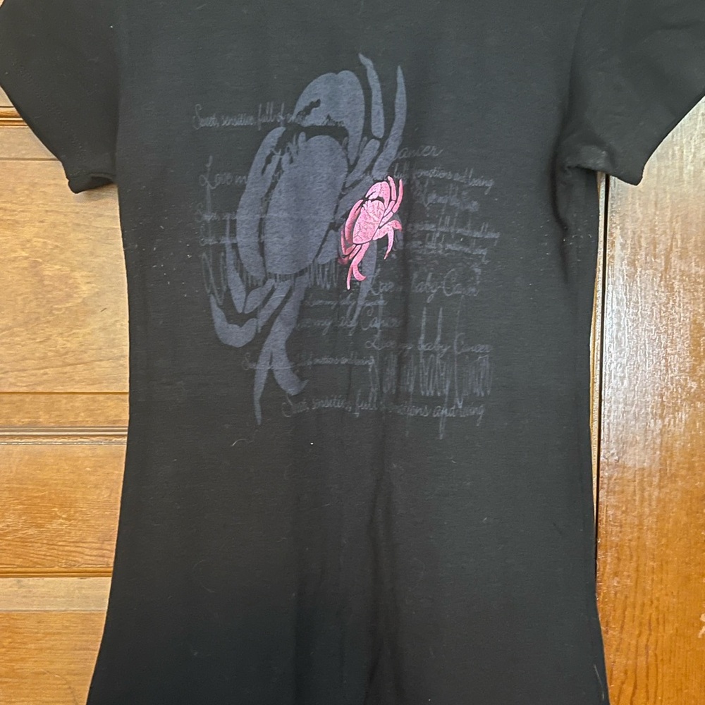 Black astrology, maternity T-shirt, size medium